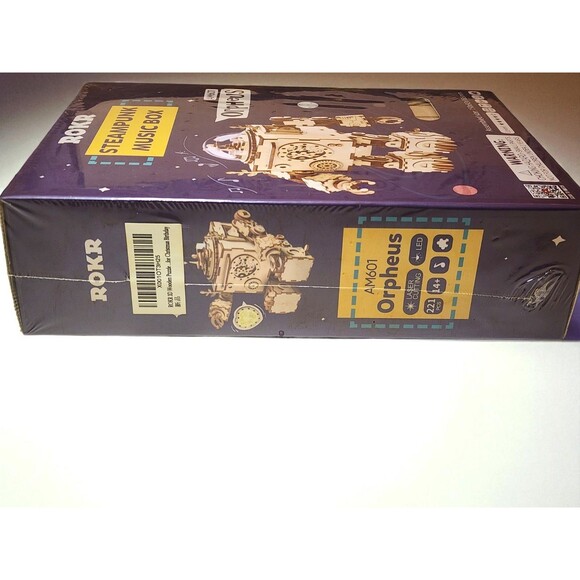 ROKR Orpheus Steampunk Music Box 3D Wooden Puzzle Kit DIY Model Gift New - Picture 4 of 6